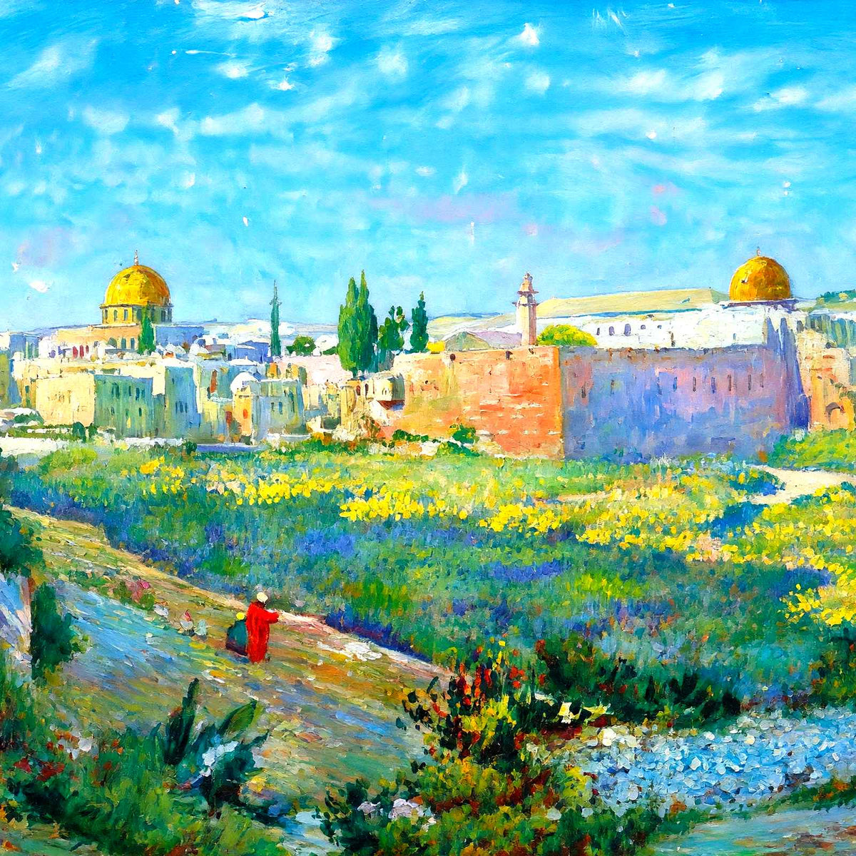 Jerusalem, Palestine art print