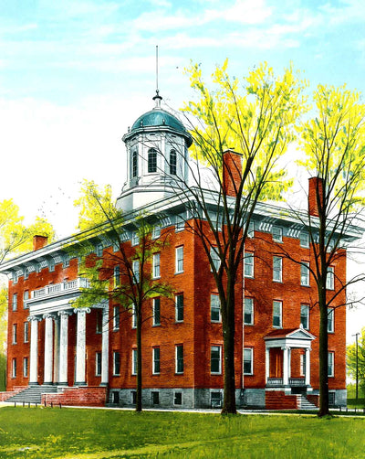Lawrence University, Appleton, WI in 1905 vintage print