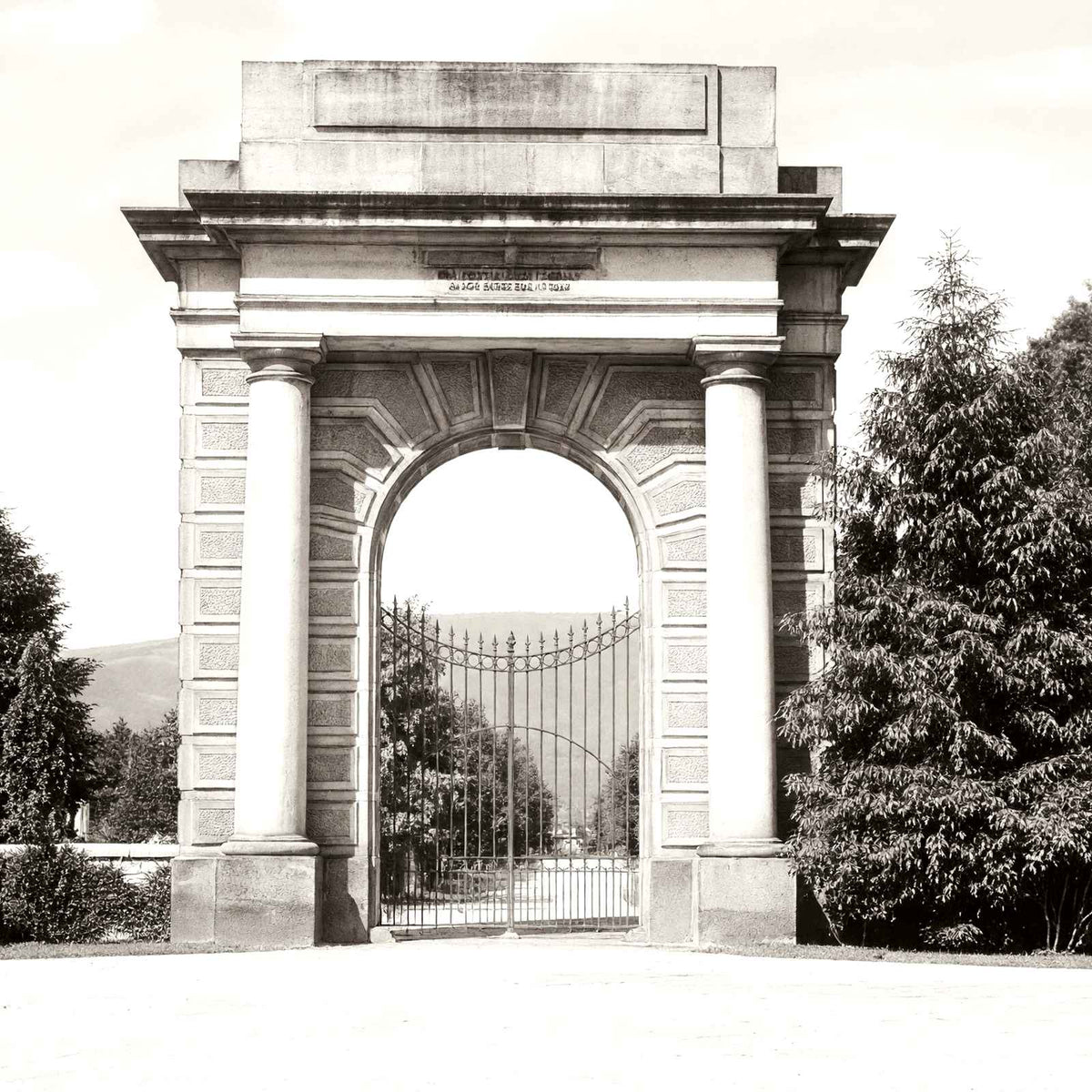 Historic National Cemetery Chattanooga (1905) vintage photo print