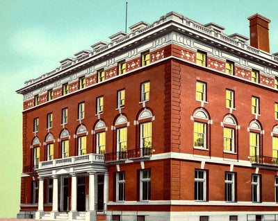 Ymca Building, Harrisburg PA in 1907 vintage print