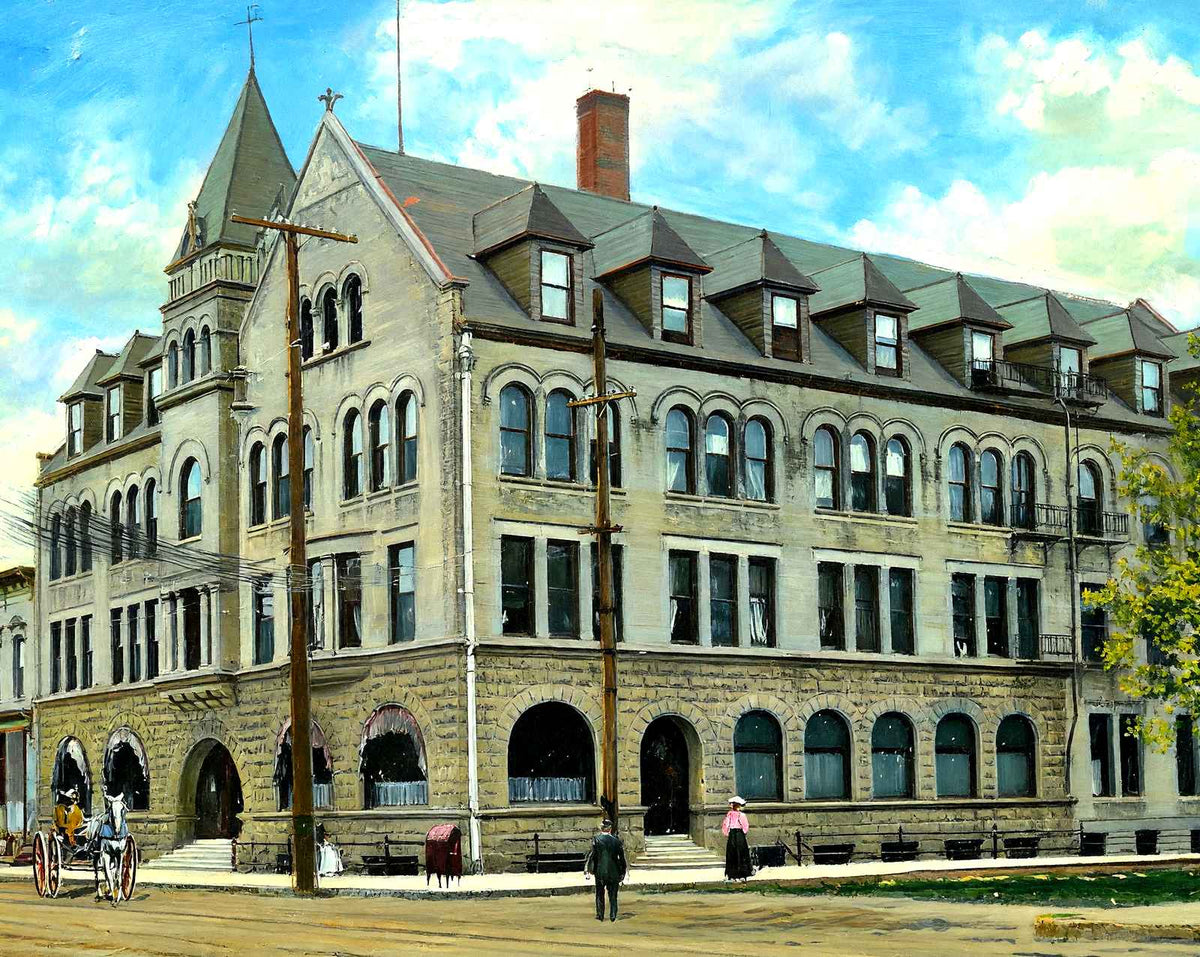 Foeste Hotel, Sheboygan, WI in 1907 art print