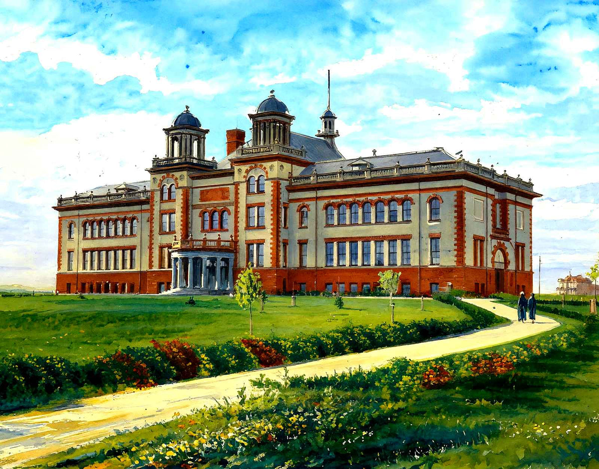 Normal School, Superior, WI in 1906 art print