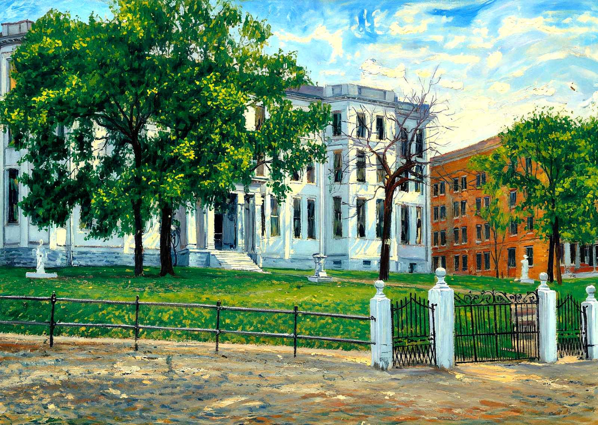 Belmont College North Front, Nashville, TN painting
