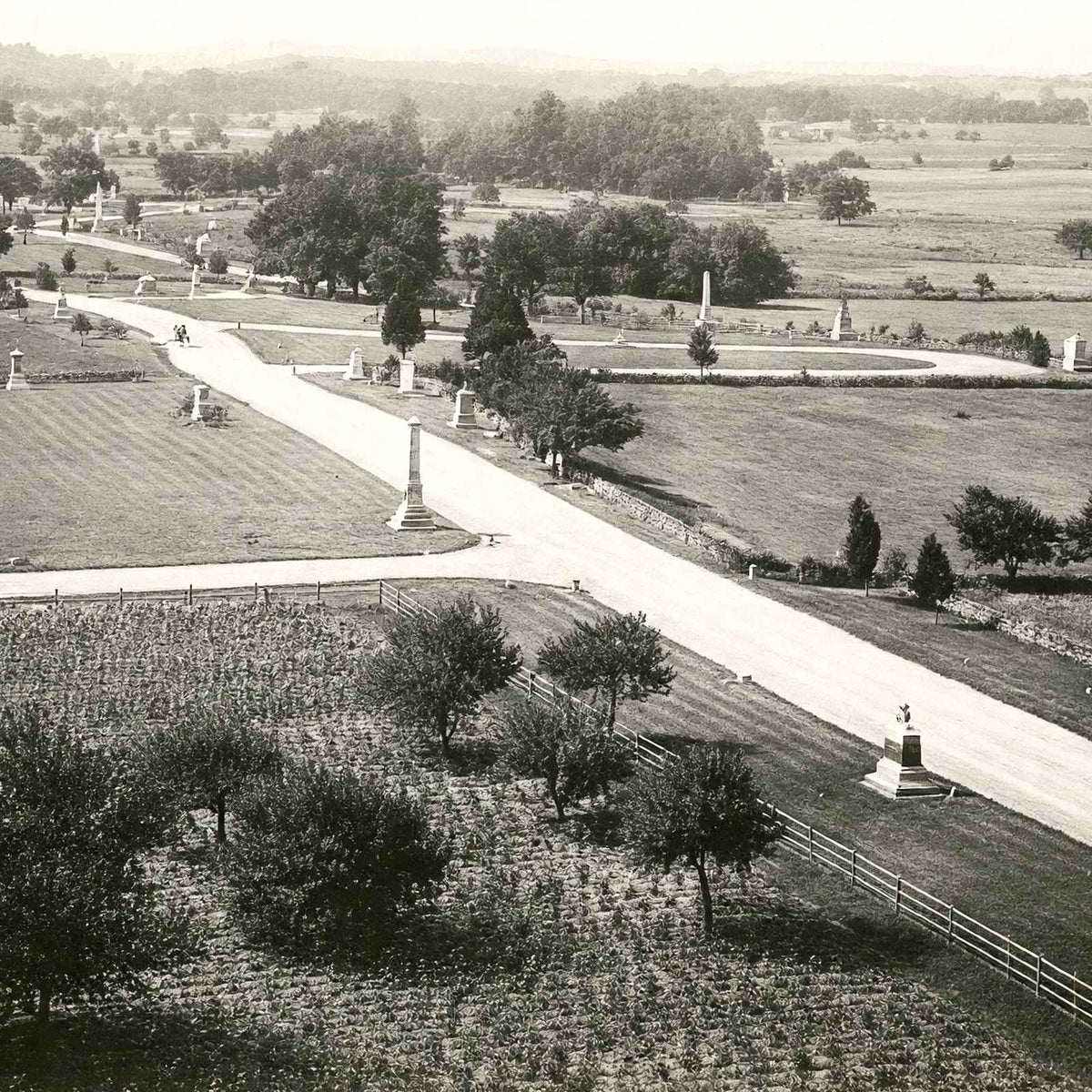 Gettysburg Battlefield, PA in 1904 vintage photo print