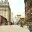Broad St from Locust St, Philadelphia PA 1906 vintage print