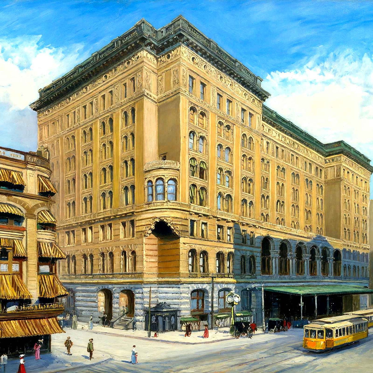 Reading Terminal, Philadelphia PA in 1906 art print