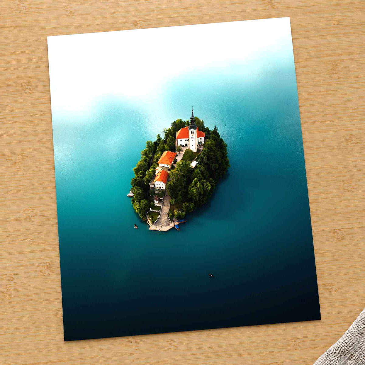 Bled Castle on Island in Slovenia by Johannes Kopf Photo Print Wall Decor