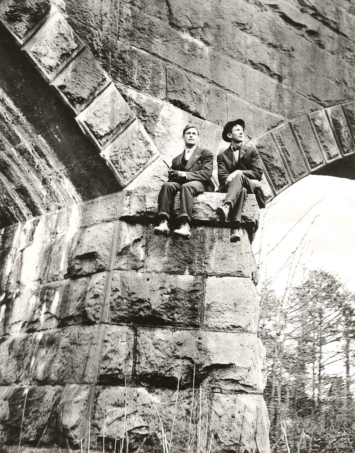 Rock Bridge on W.N.C.R.R., Salisbury, NC 1905 vintage print