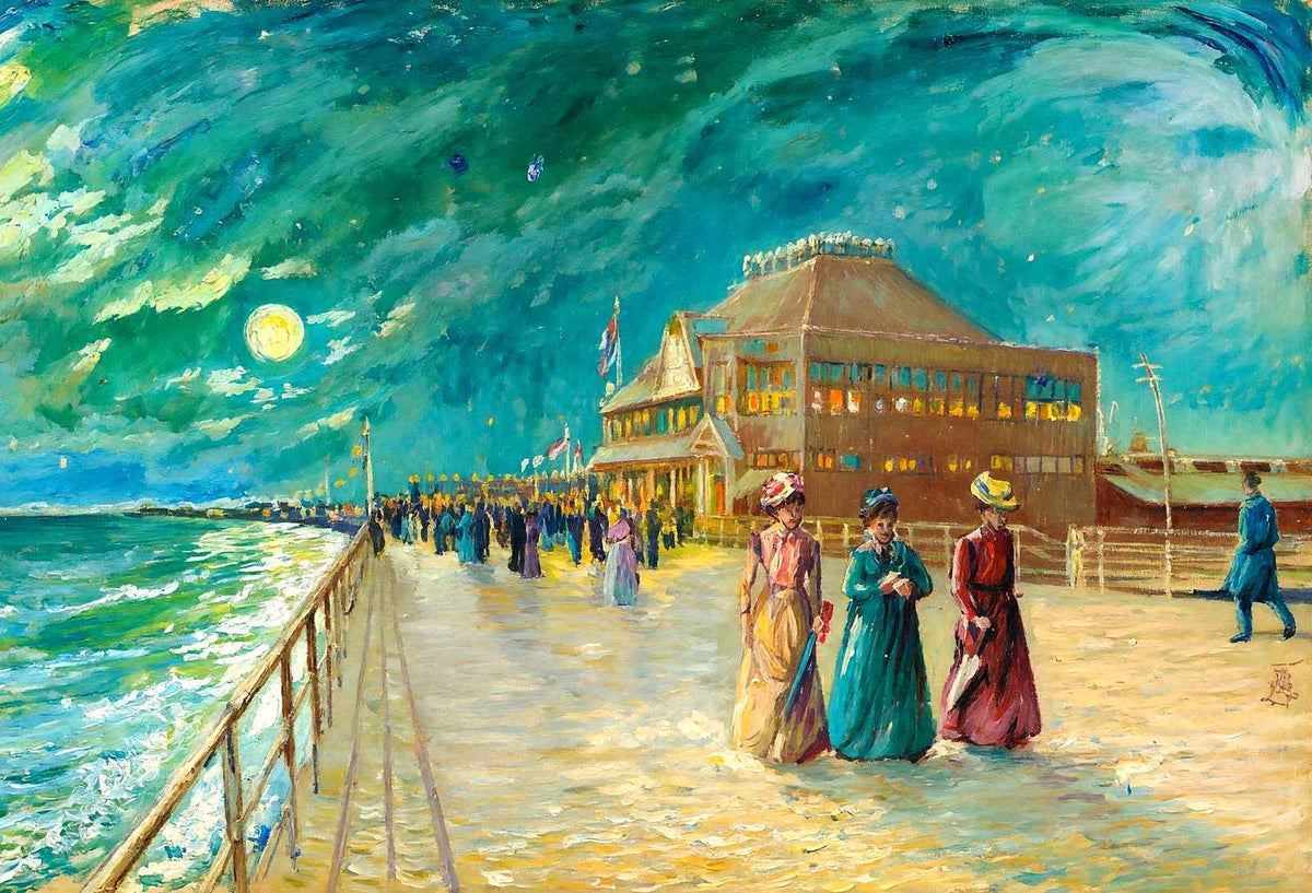 The Casino, Atlantic City, NJ in 1902 art print
