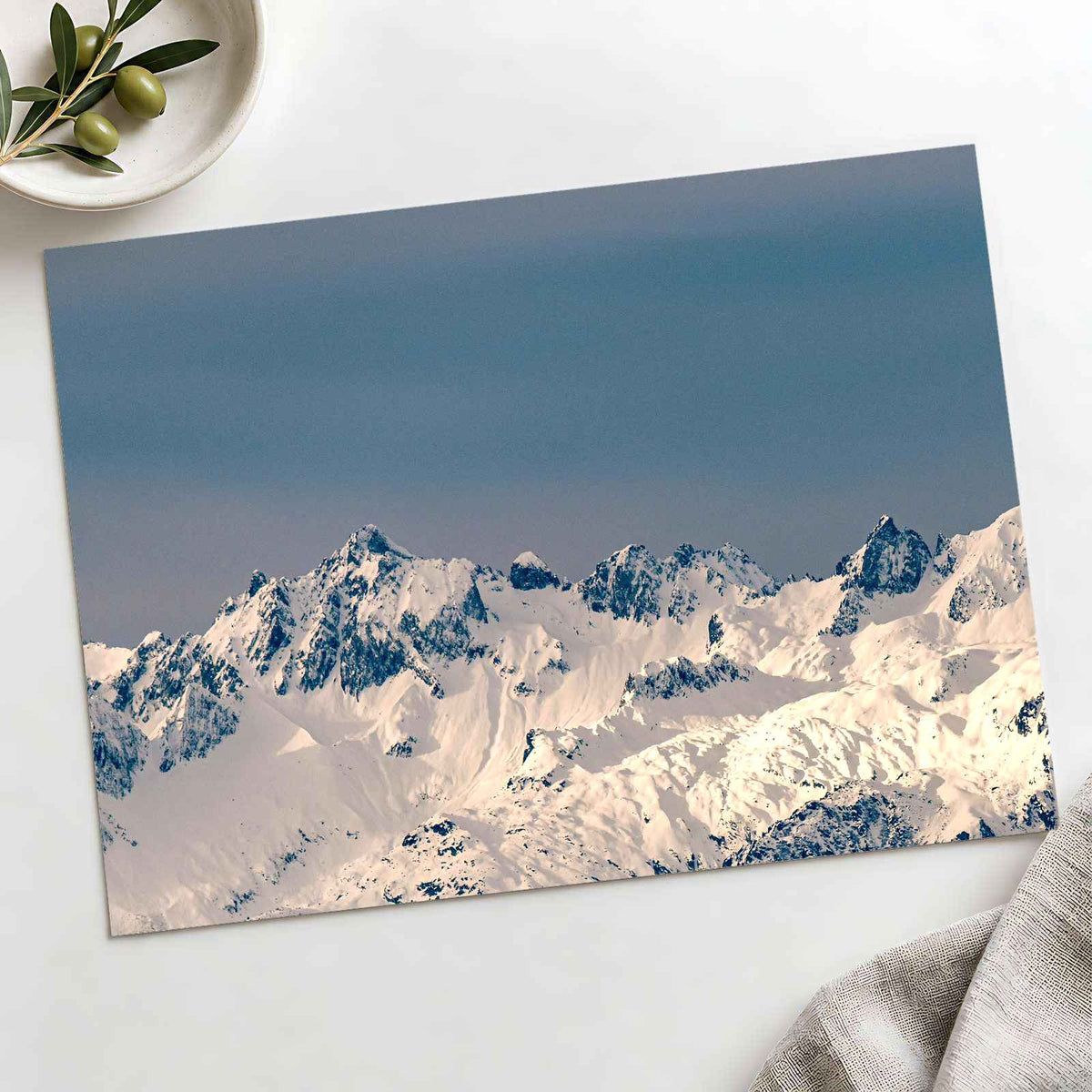 Snowy Alps Mountains by Arnaud Mariat Photo Print Wall Decor