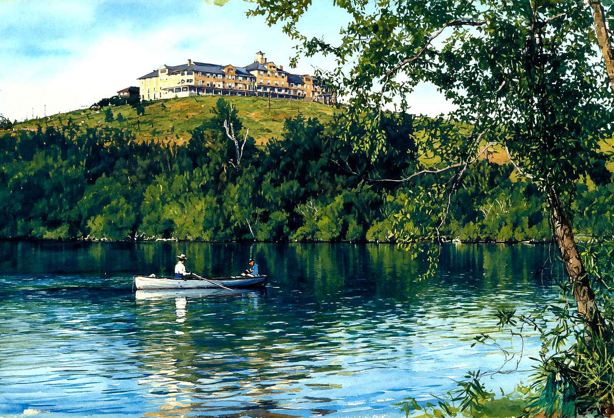 Crestmont Inn, Eagles Mere, PA in 1905 art print