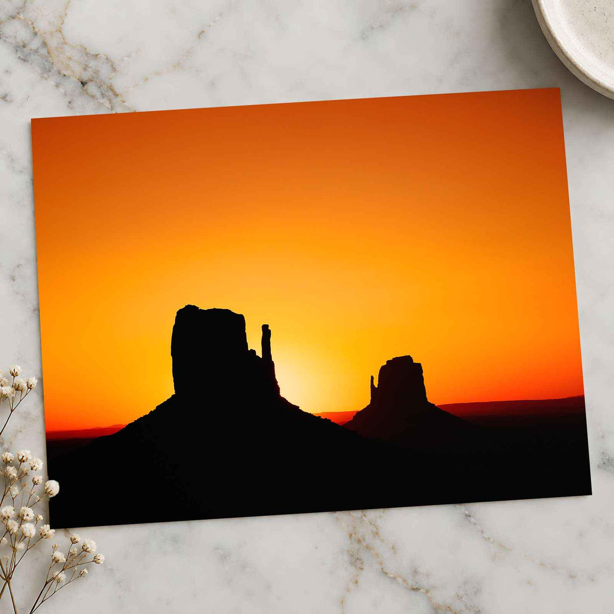 Monument Valley Silhouette at Sunset by Joshua Earle Photo Print Wall Decor