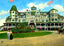 Buena Vista Springs Hotel, PA in 1907 painting