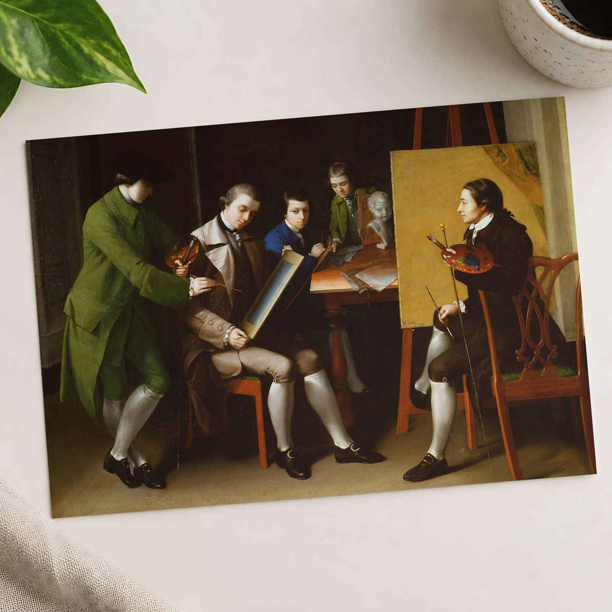 The American School art print by Matthew Pratt (1765)