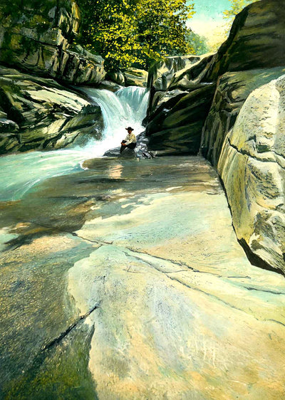 Below the Narrows, Green River, NC in 1907 art print