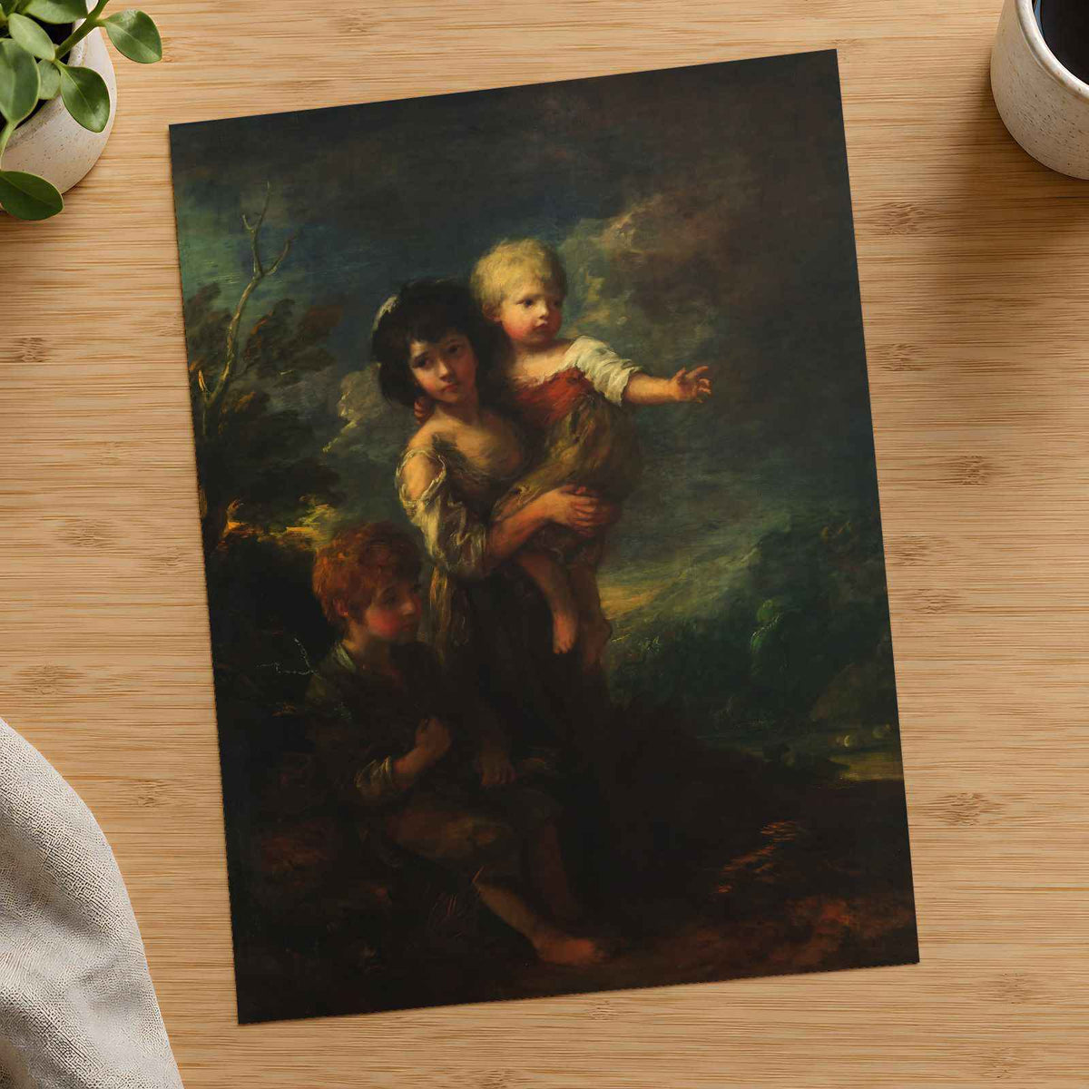 Cottage Children (The Wood Gatherers) painting by Thomas Gainsborough (1787)