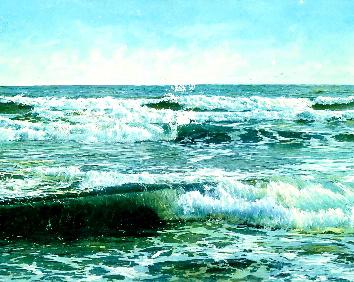 The Atlantic Ocean Off Asbury Park, NJ art print