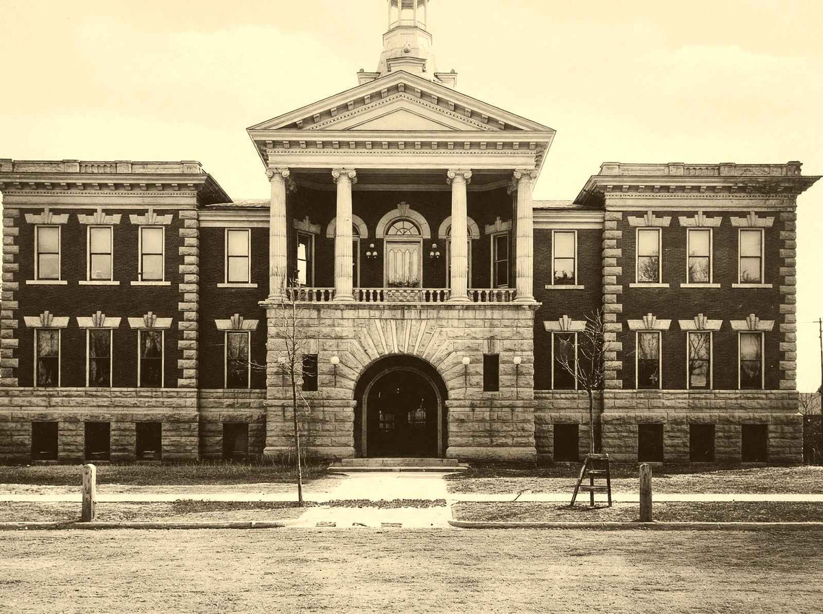 Historic City Hall Green Bay WI in 1904 restored photo print