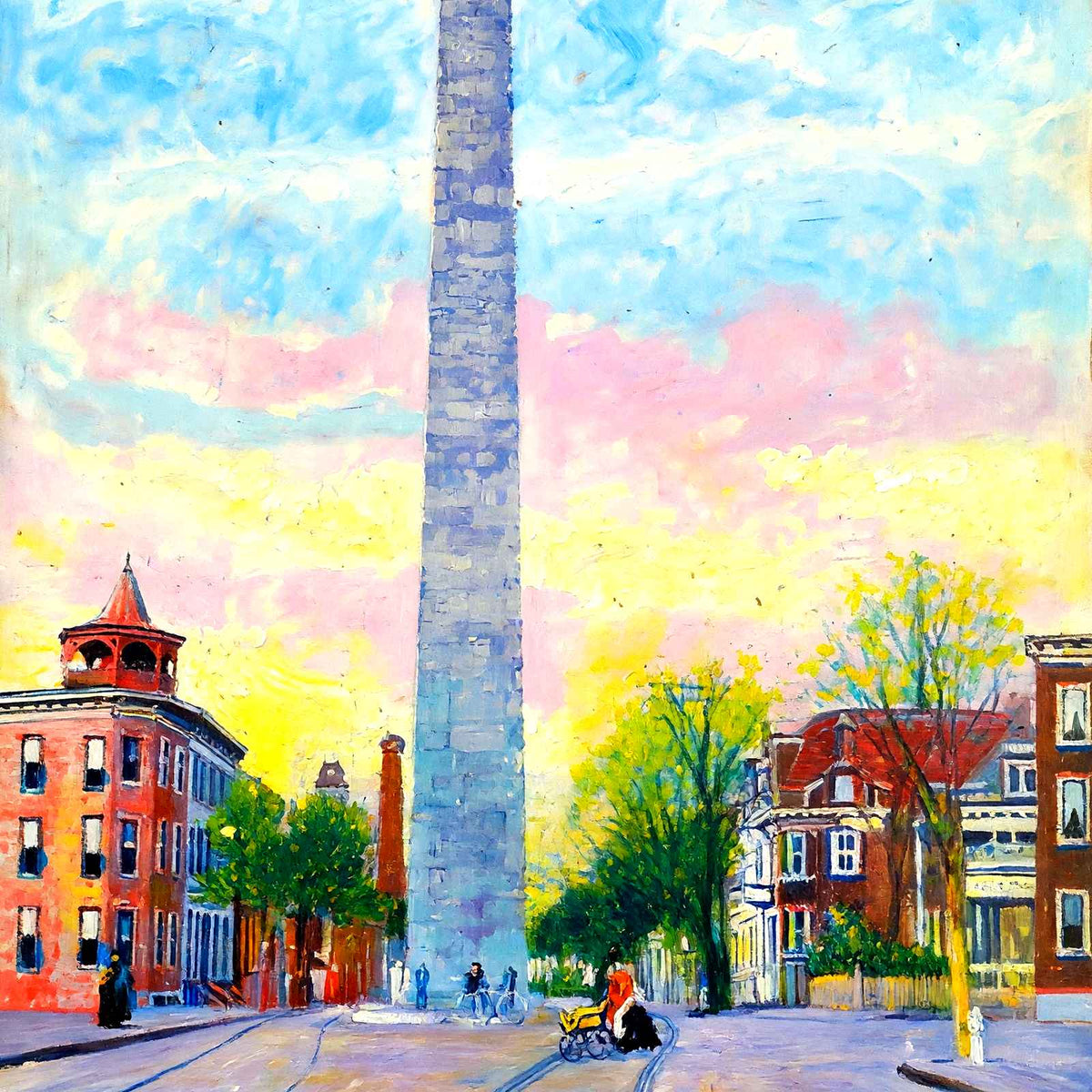 Soldiers Monument, Harrisburg, PA in 1907 art print