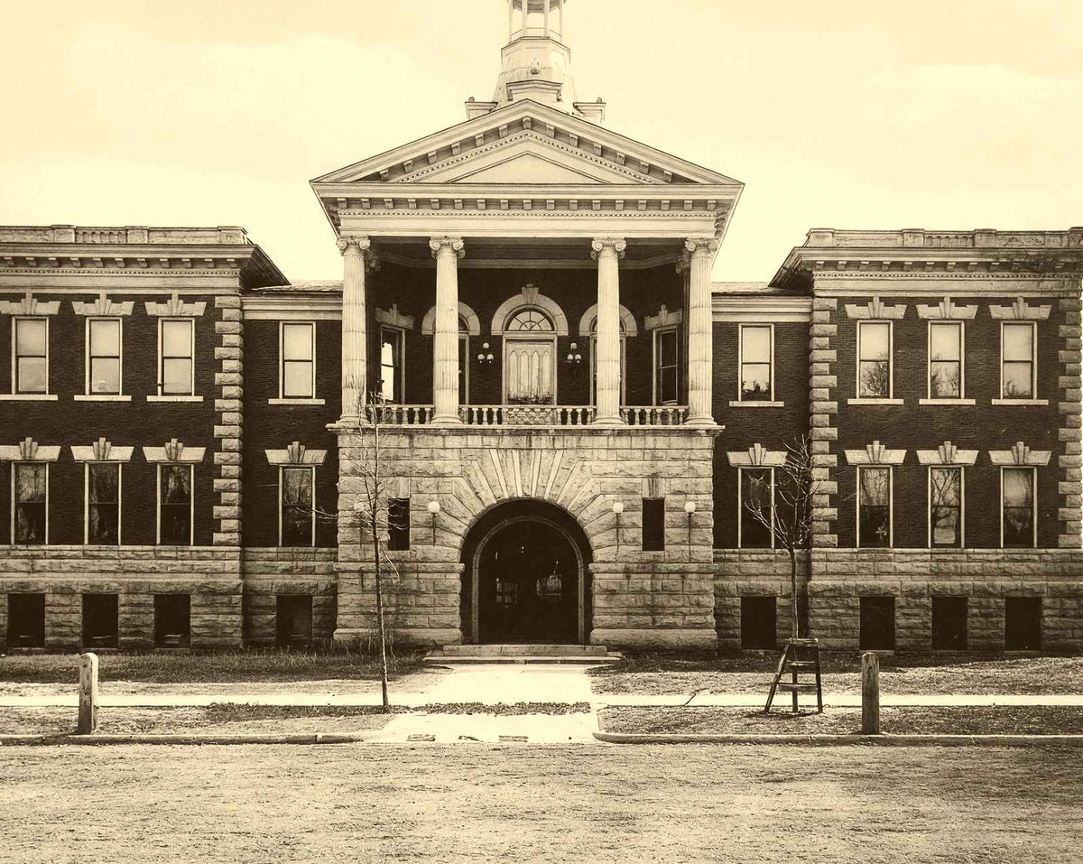 Historic City Hall Green Bay WI in 1904 restored photo print