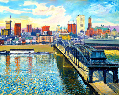 Pittsburgh from RR Station, Pittsburgh PA art print
