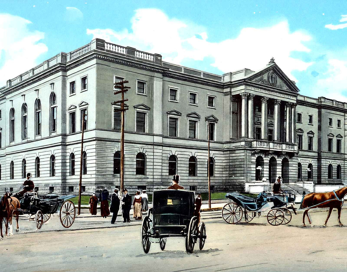 New Court House, Trenton, NJ in 1905 vintage print