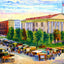 Market Day at Court Square, Nashville, TN art print