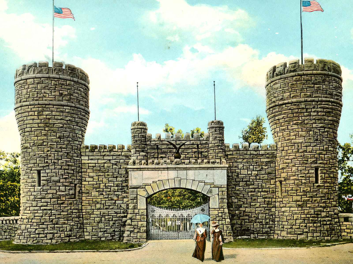 Point Park Entrance, Chattanooga, TN 1908 vintage print