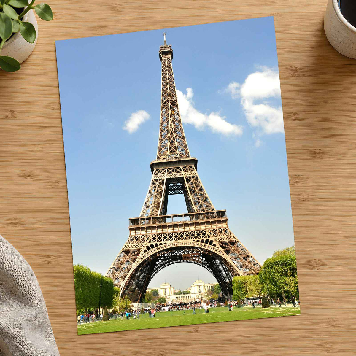 Eiffel Tower Towering Over a Lush Green Park by Margaret Jaszowska Photo Print Wall Decor