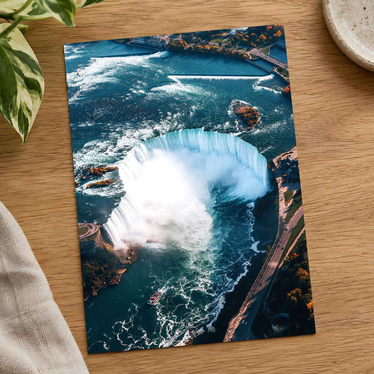 Niagara Falls from Above Photo Print Wall Decor
