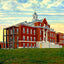 St Leo's Hospital, Greensboro, NC in 1906 art print