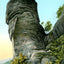 Chimney Rock, NC in 1907 vintage print