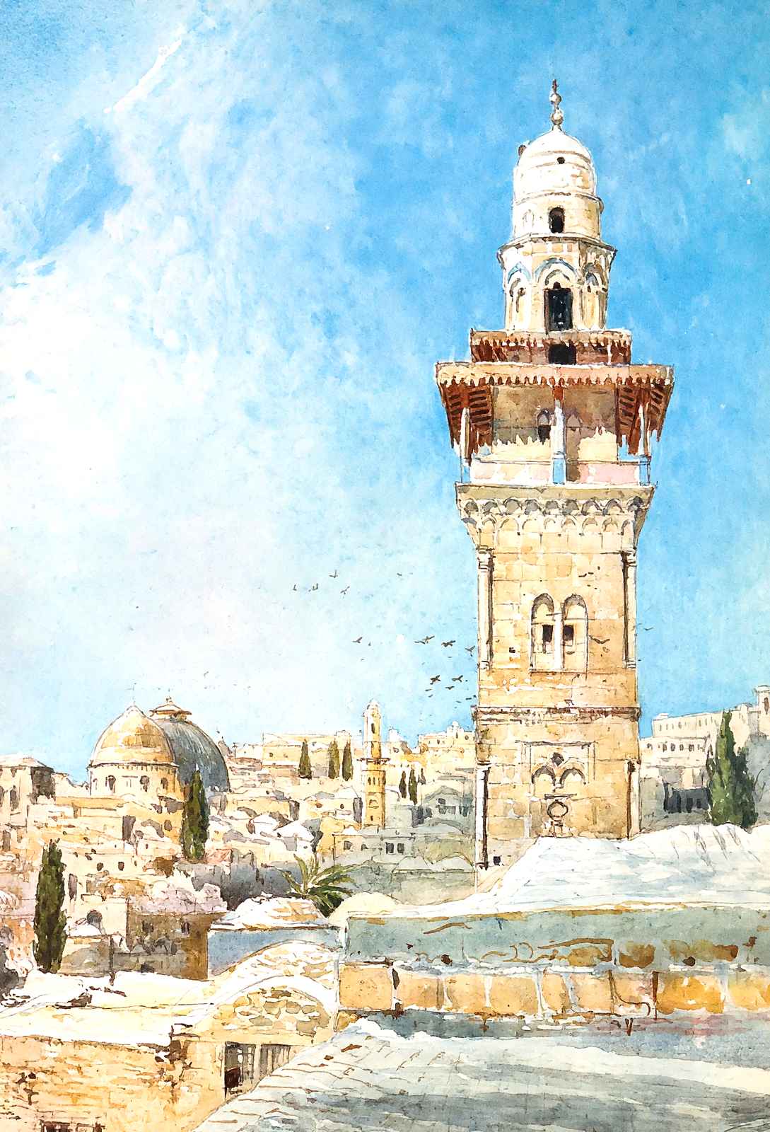 Temple Area, Jerusalem art print