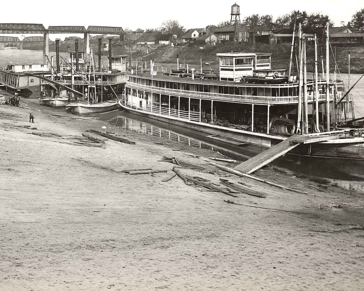 Cumberland River, Nashville, TN in 1907 vintage photo print