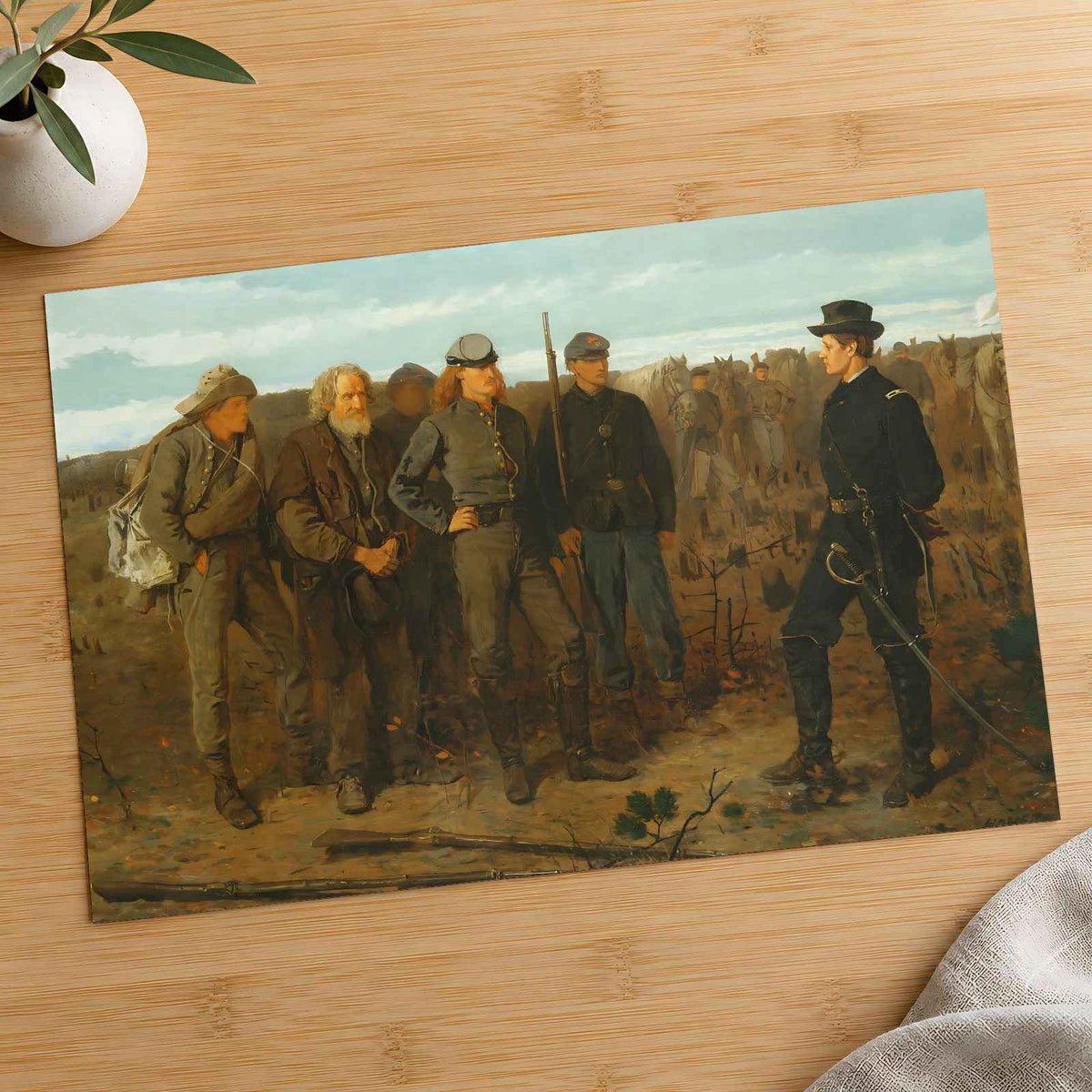 Prisoners from the Front art print by Winslow Homer (1866)