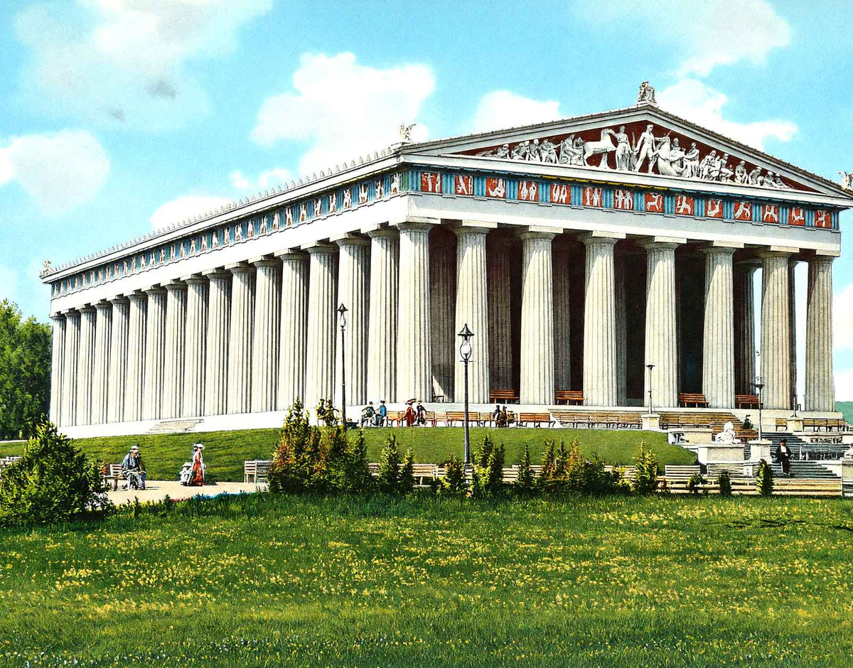 The Parthenon, Nashville, TN in 1906 vintage print