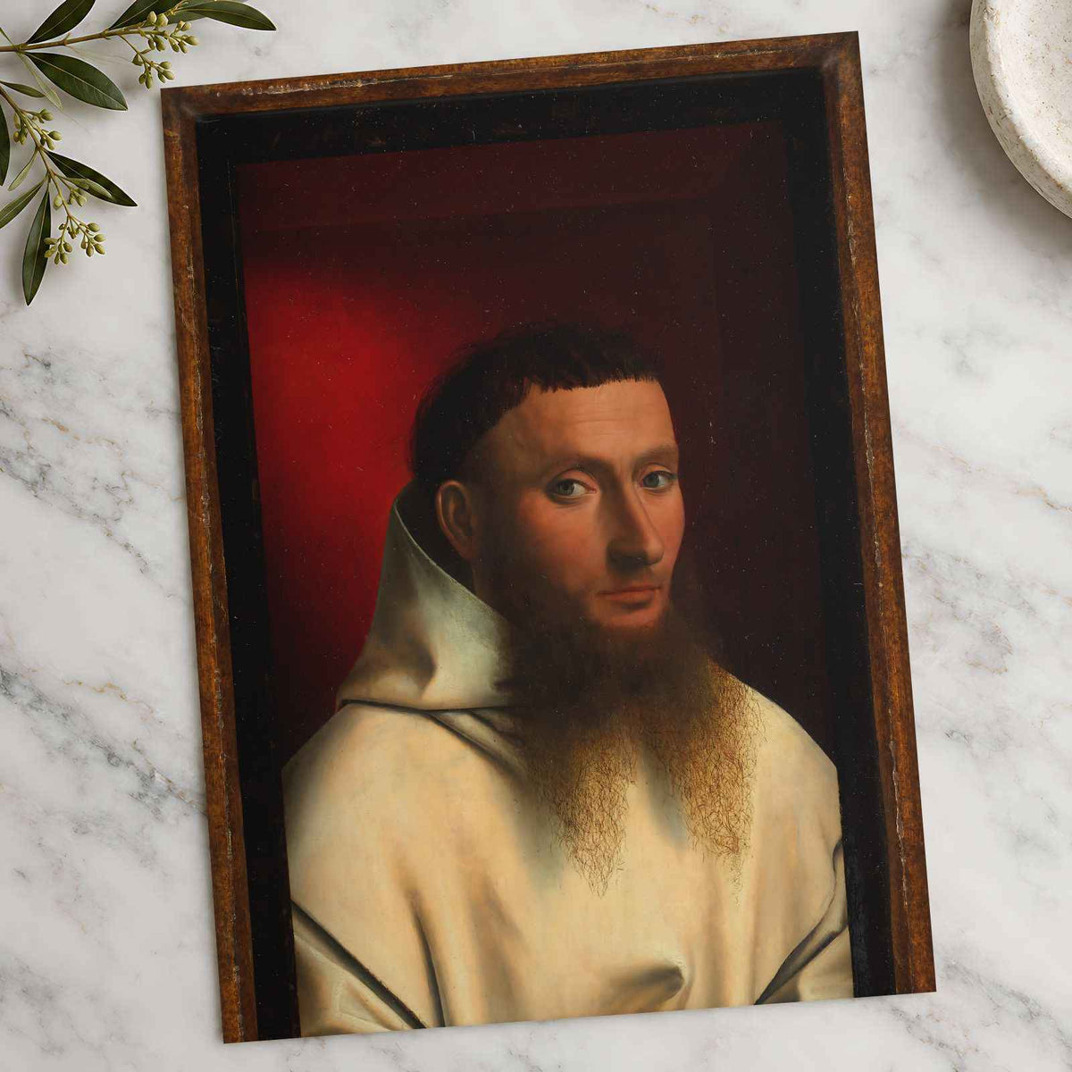 Portrait of a Carthusian art print by Petrus Christus (1446)