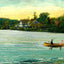 Lake at Lakemont Park, Altoona, PA in 1906 art print