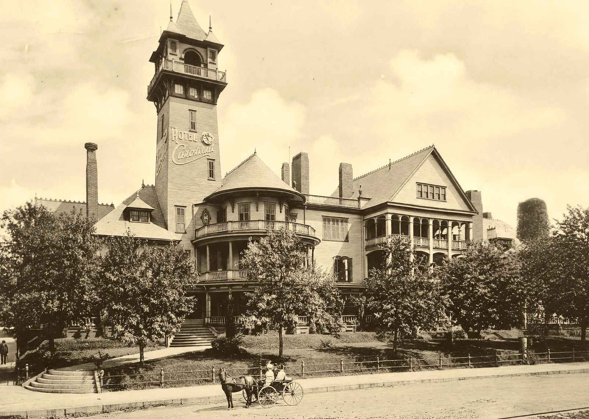 Historic Hotel Carrolina, Durham NC vintage print