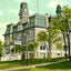 Rock County Court House, Janesville, WI 1907 vintage print