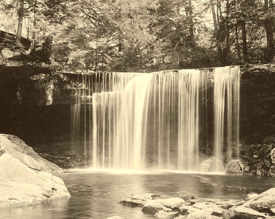 Falls at Cascade Park, New Castle PA 1905 vintage photo print