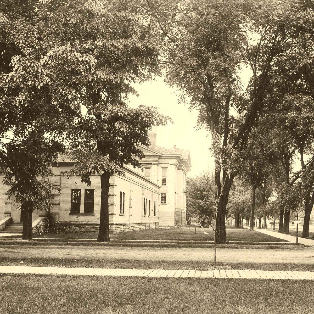 Historic Court House Green Bay WI in 1904 restored photo print