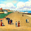 Boardwalk, Asbury Park, NJ in 1905 art print