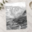 French Alps with Road, Black and White by Annie Spratt Photo Print Wall Decor