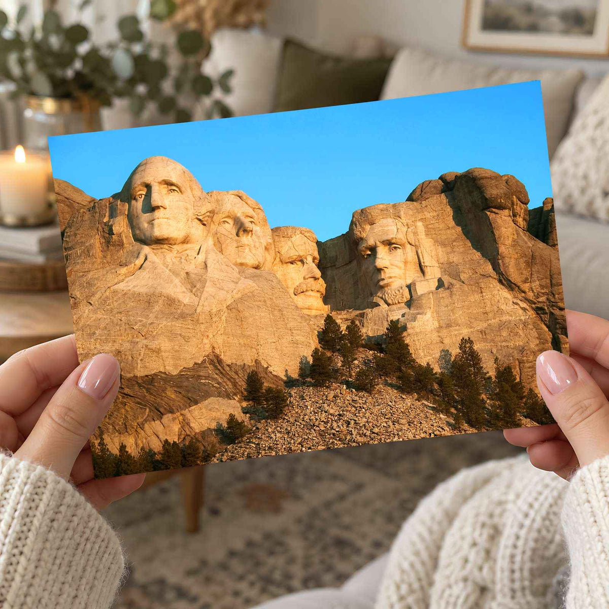 Mount Rushmore in South Dakota Photo Print Wall Decor