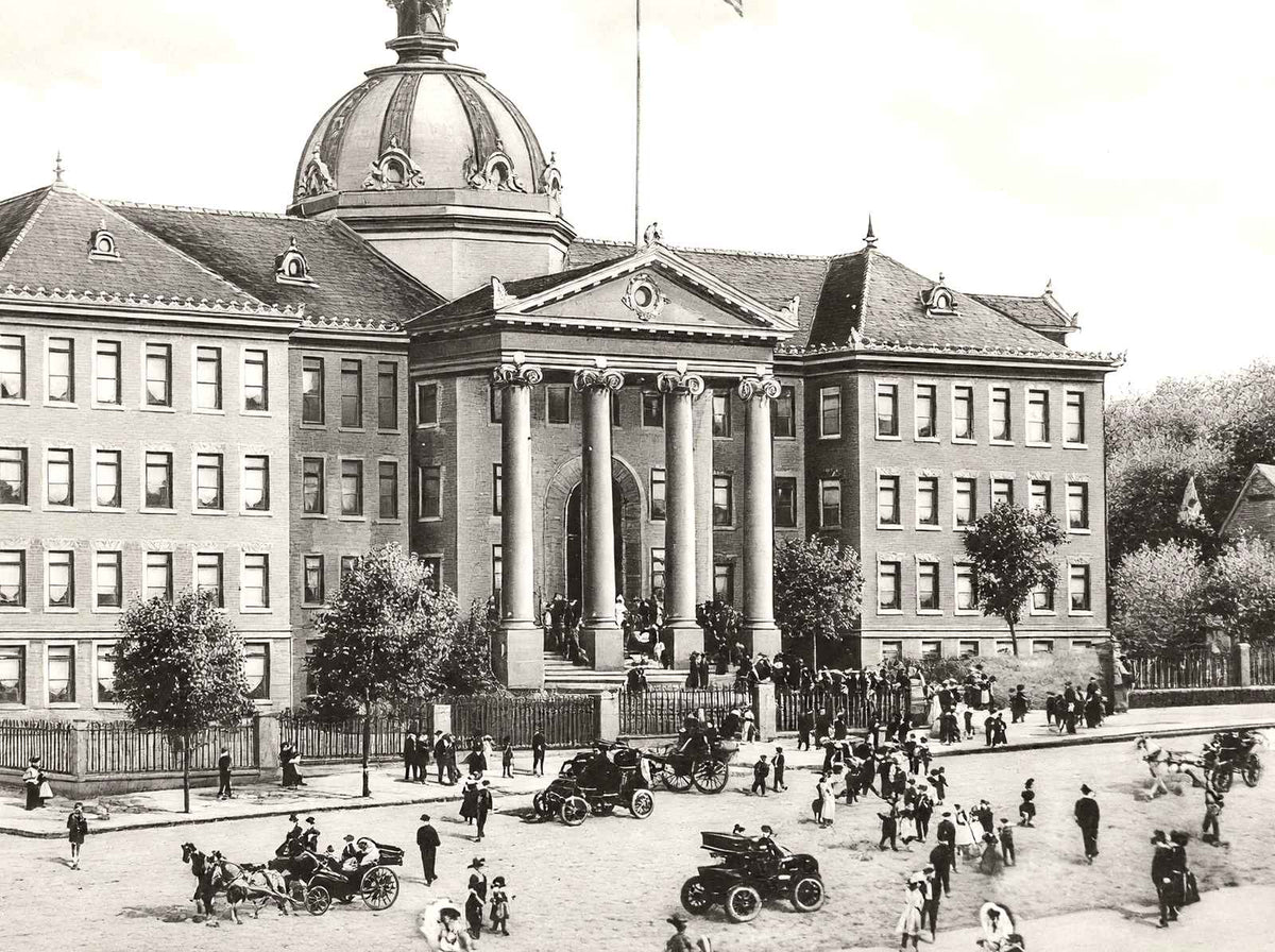 Altoona High School, Altoona, PA in 1908 vintage photo print