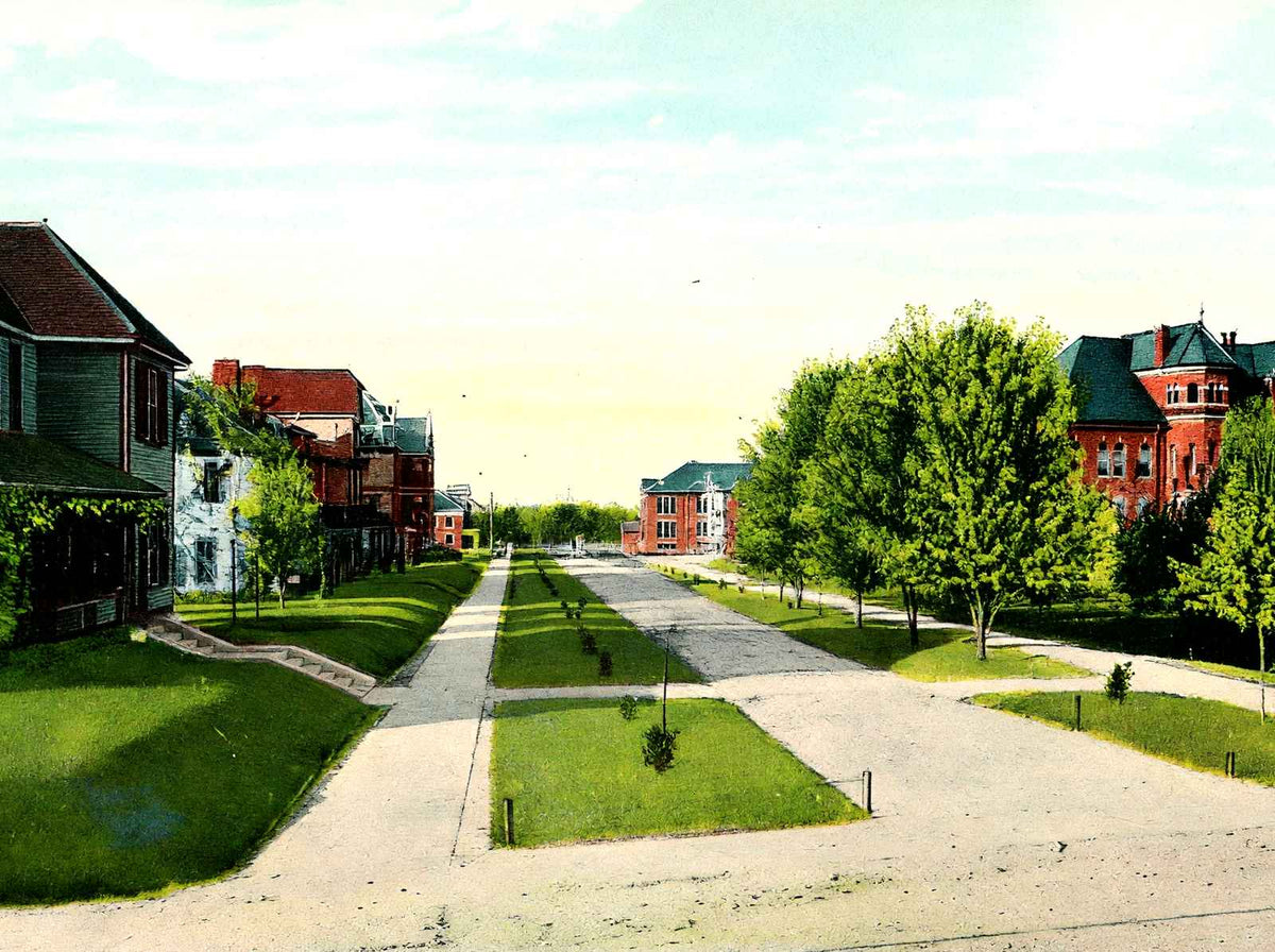 State Normal & Industrial College, NC in 1906 vintage print