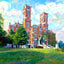 Vanderbilt Main Building, Nashville, TN 1906 art print