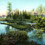 Horeb Spring, Waukesha, WI in 1906 vintage print