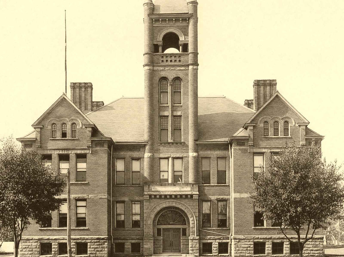 Broad Street Public School, Butler, PA 1906 vintage print